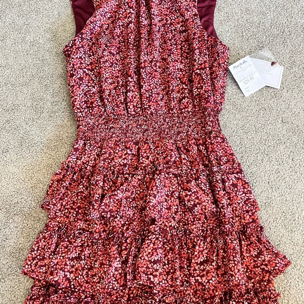 1. State Pink Ruffled Tiered Dress for Wedding Guest